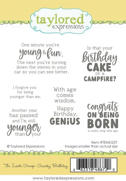 The Inside Scoop - Snarky Birthday Stamp Set