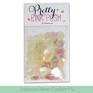 Iridescent Heart Confetti