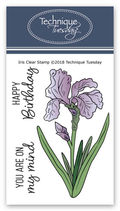 Iris Flower Stamp Set