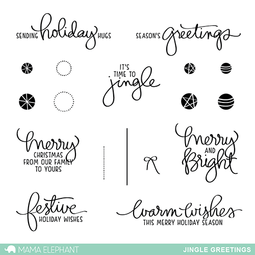Jingle Greetings Stamp Set