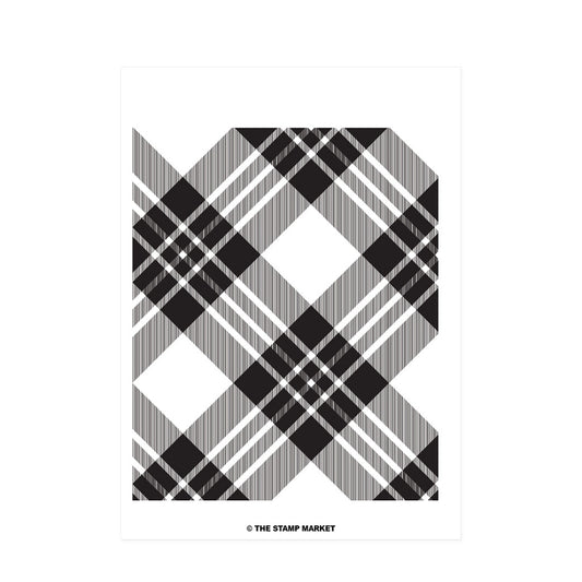 Jumbo Plaid Background Stamp