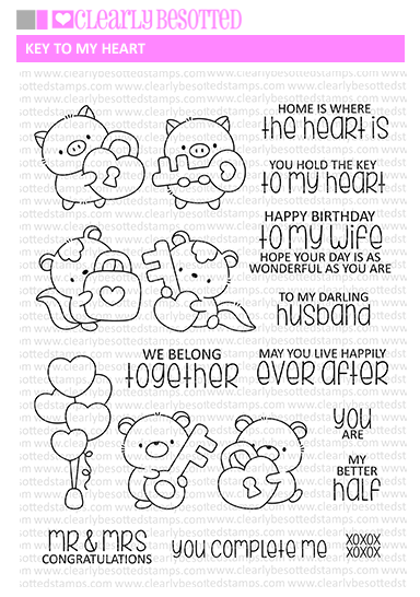 Key To My Heart Stamp Set