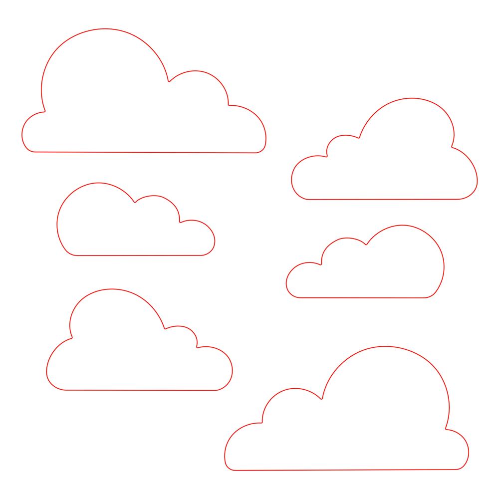 Large Clouds Honey Cuts