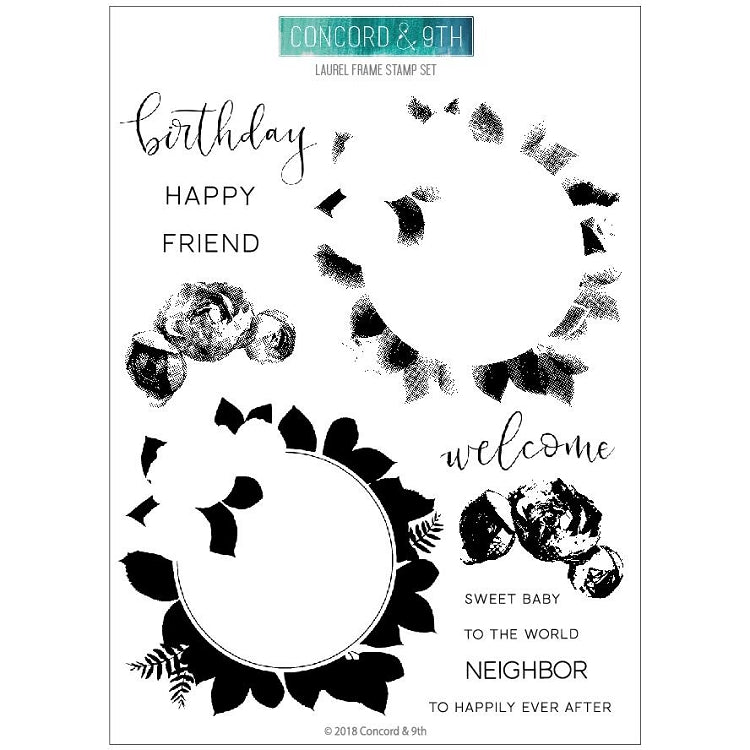 Laurel Frame Stamp Set