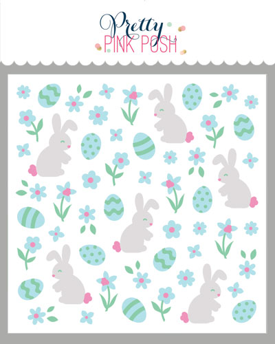 Layered Easter Floral Stencils