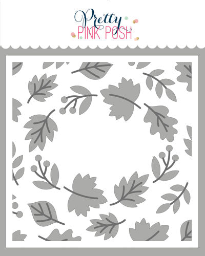 Layered Fall Wreath Stencils