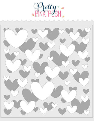 Layered Hearts Stencils