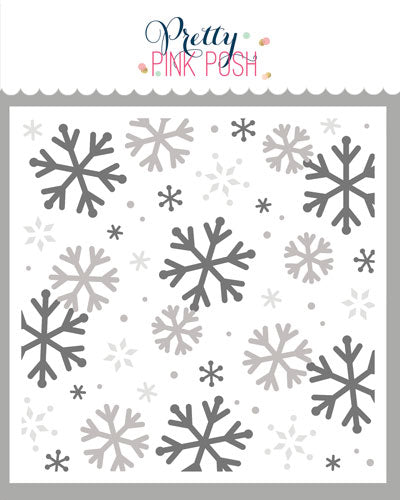 Layered Snowflakes Stencils