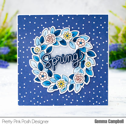 Leafy Spring Wreath Stamp Set