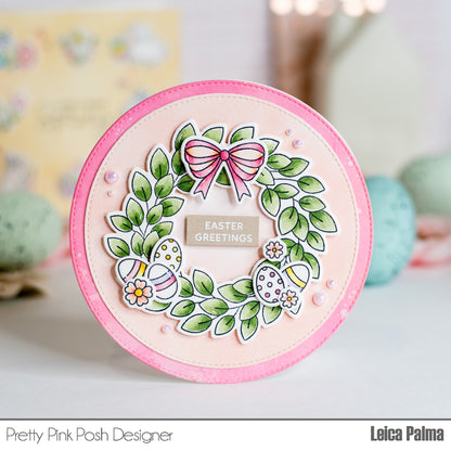 Leafy Spring Wreath Stamp Set