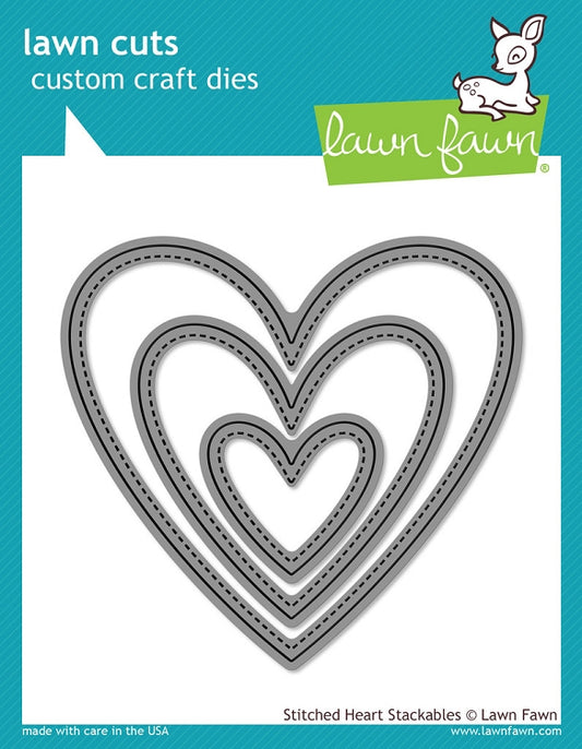 Stitched Heart Stackables Lawn Cuts