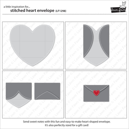 Stitched Heart Envelope Lawn Cuts