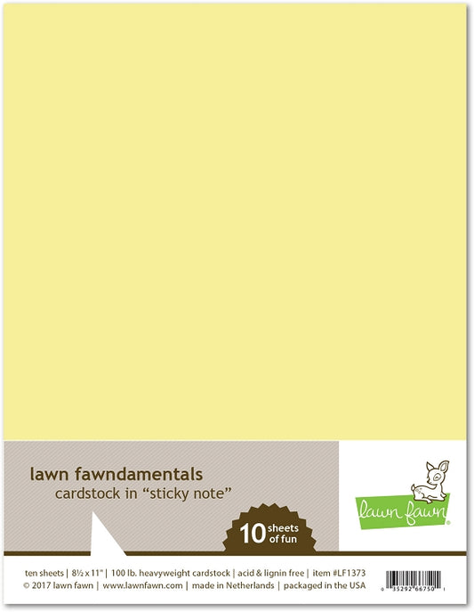 8.5 x 11 Cardstock Sticky Note