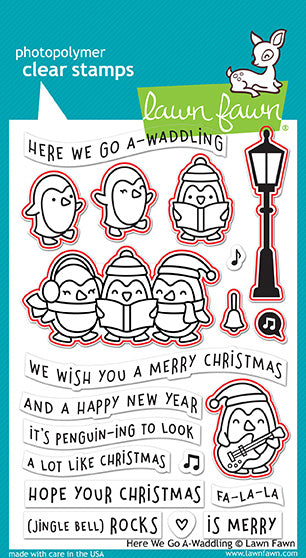 Here We Go A-Waddling Stamp Set