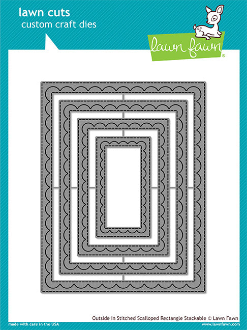 Outside In Stitched Scalloped Rectangle Stackables Die