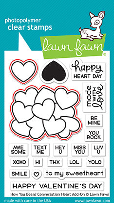 How You Bean  Conversation Heart add-on Stamp Set