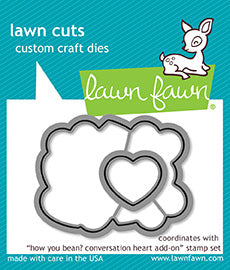 How You Bean  Conversation Heart add-on Lawn Cuts