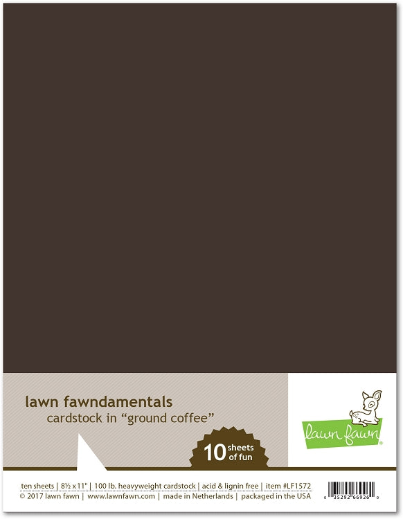 8.5 x 11 Cardstock Ground Coffee