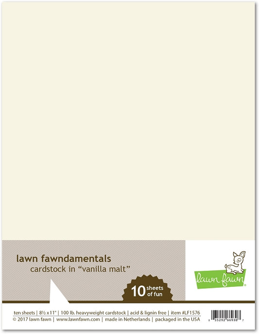 8.5 x 11 Cardstock Vanilla Malt