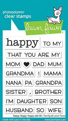 Happy Happy Happy Add-On: Family Stamp Set