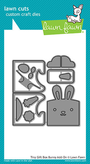 Tiny Gift Box Bunny Add-On Lawn Cuts