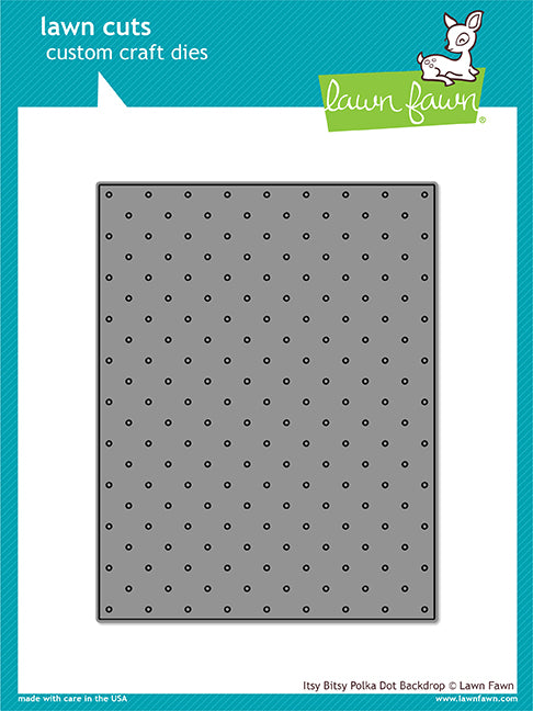 Itsy Bitsy Polka Dot Backdrop Lawn Cuts