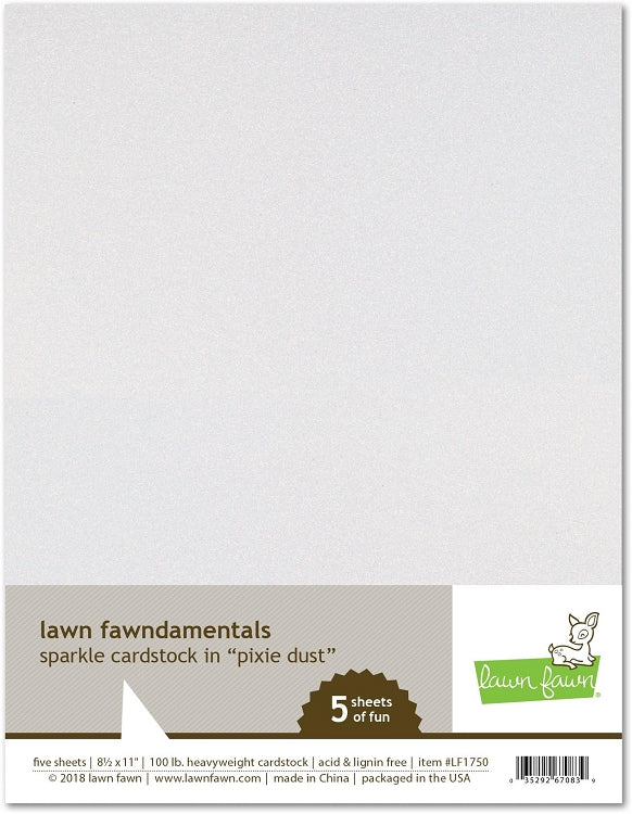 8.5 x 11 Sparkle Cardstock - Pixie Dust