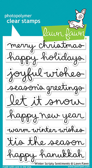 Winter Scripty Sentiments Stamp Set