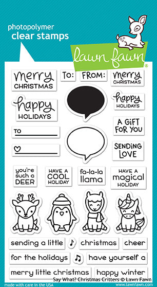 Say What  Christmas Critters Stamp Set