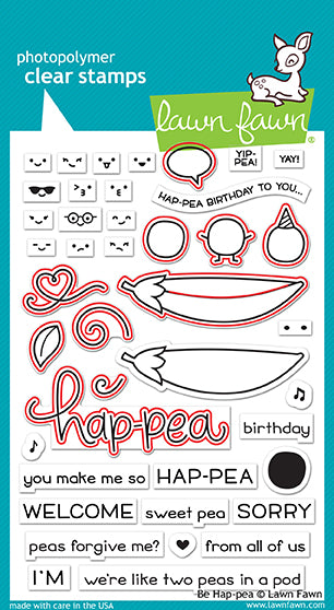 Be Hap-Pea Stamp Set