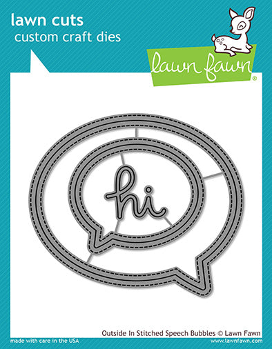 Outside In Stitched Speech Bubbles Dies