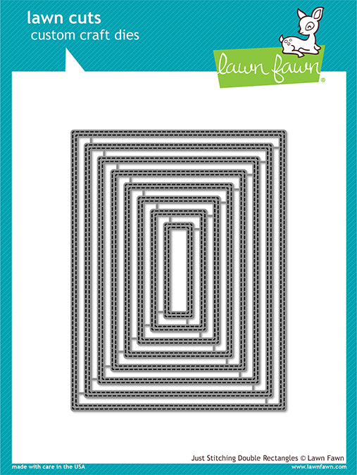 Just Stitching Double Rectangles Dies