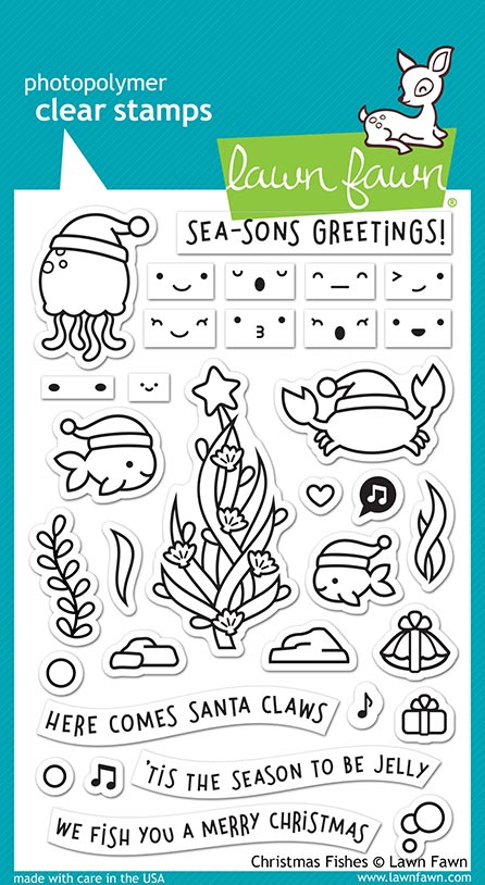 Christmas Fishes Stamp Set