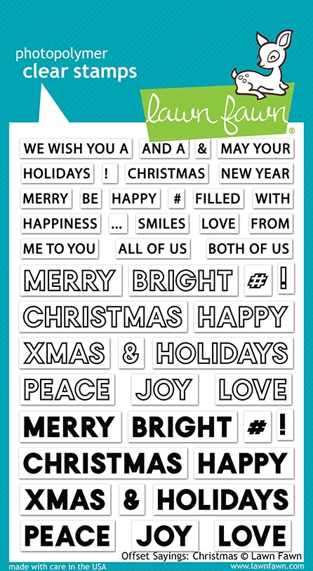 Offset Sayings: Christmas Stamp Set