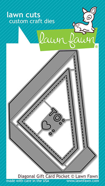 Diagonal Gift Card Pocket Dies