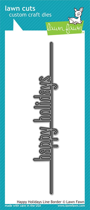 Happy Holidays Line Border Dies