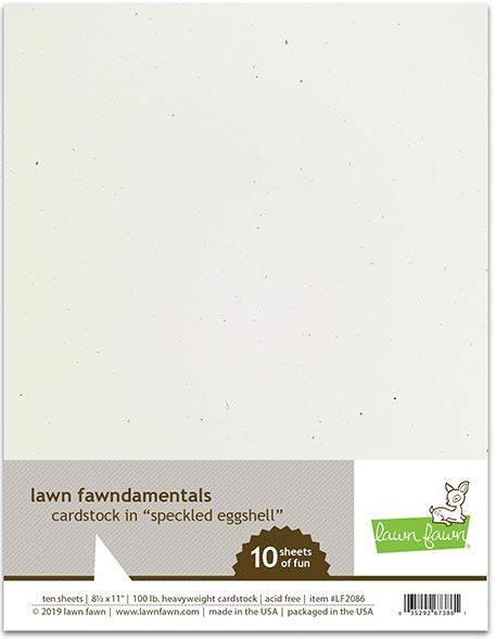 8.5 x 11 Cardstock Speckled Eggshell