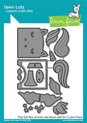 Tiny Gift Box Unicorn And Horse Add-On Dies