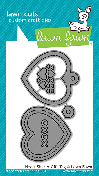 Heart Shaker Gift Tag Lawn Cuts