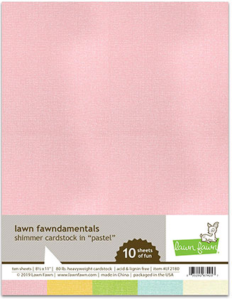 8.5 x 11 Shimmer Cardstock Pastel