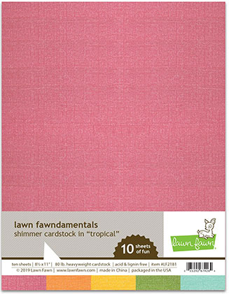 8.5 x 11 Shimmer Cardstock Tropical