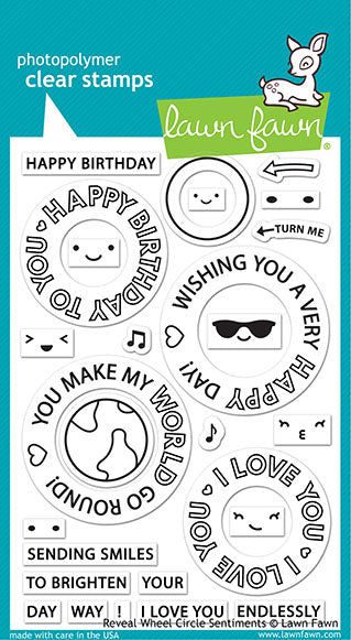Reveal Wheel Circle Sentiments Stamp Set