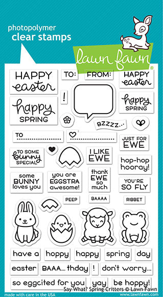 Say What  Spring Critters Stamp Set