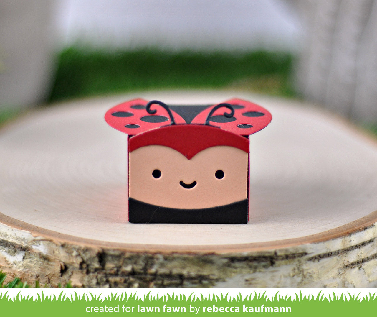 Tiny Gift Box Ladybug Add-On Lawn Cuts