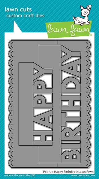 Pop-Up Happy Birthday Lawn Cuts