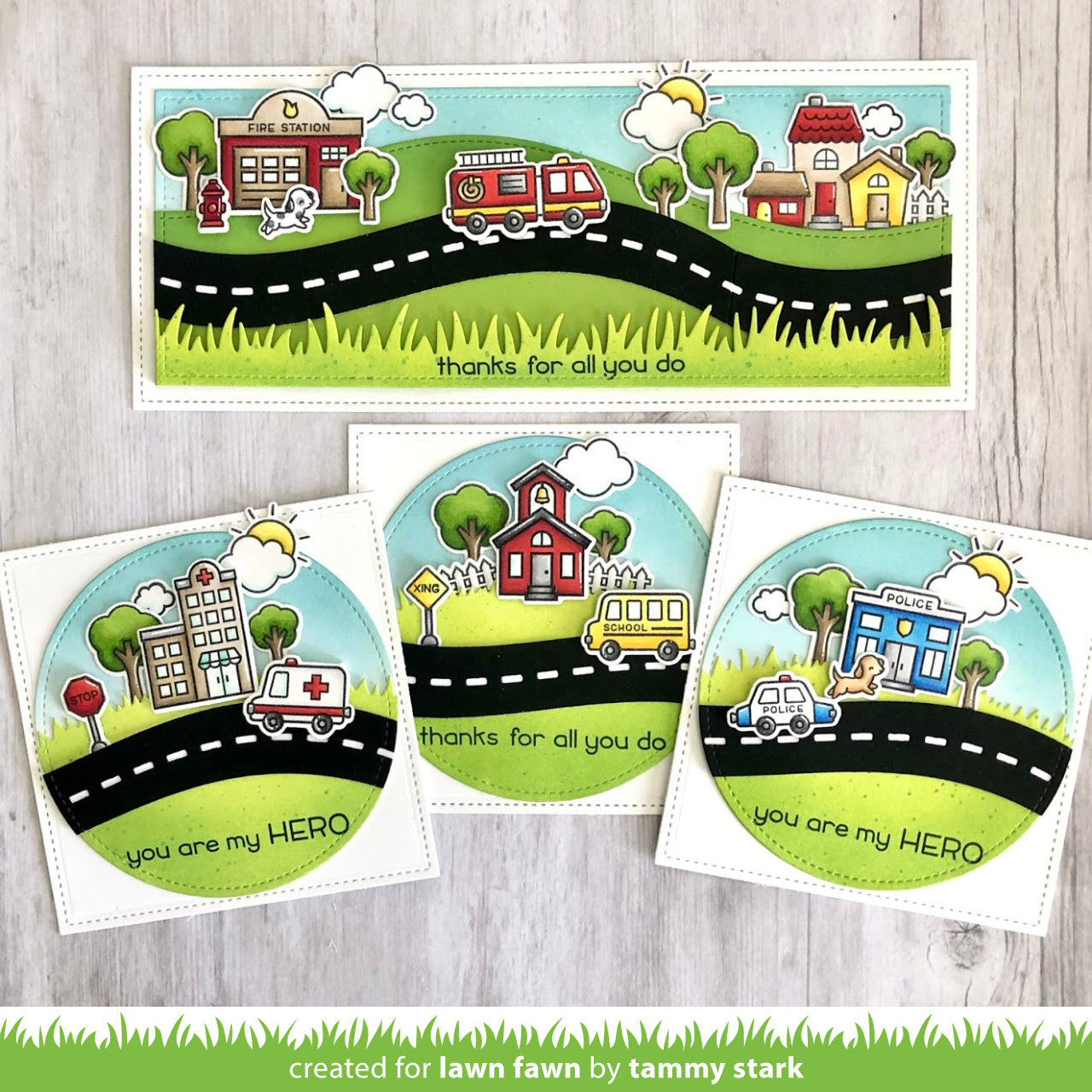 Village Heroes Stamp Set