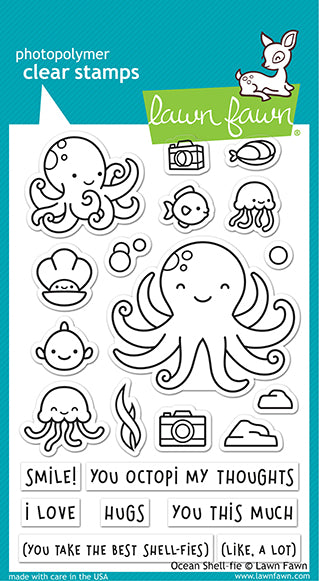 Ocean Shell-Fie Stamp Set