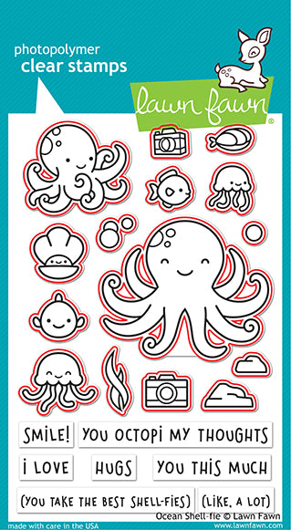 Ocean Shell-Fie Stamp Set