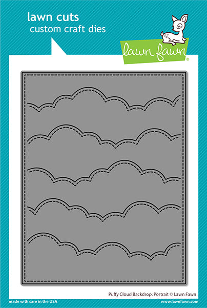 Puffy Cloud Backdrop: Portrait Dies