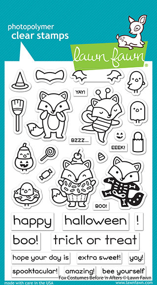 Fox Costumes Before 'n Afters Stamp Set